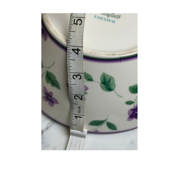 Waverly Garden Room Sweet Violet Large Round Serving Bowl - Vintage Floral Dinne - Picture 7 of 8